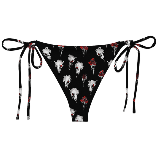 "Dead Roses Never Fade" String Bikini Bottom