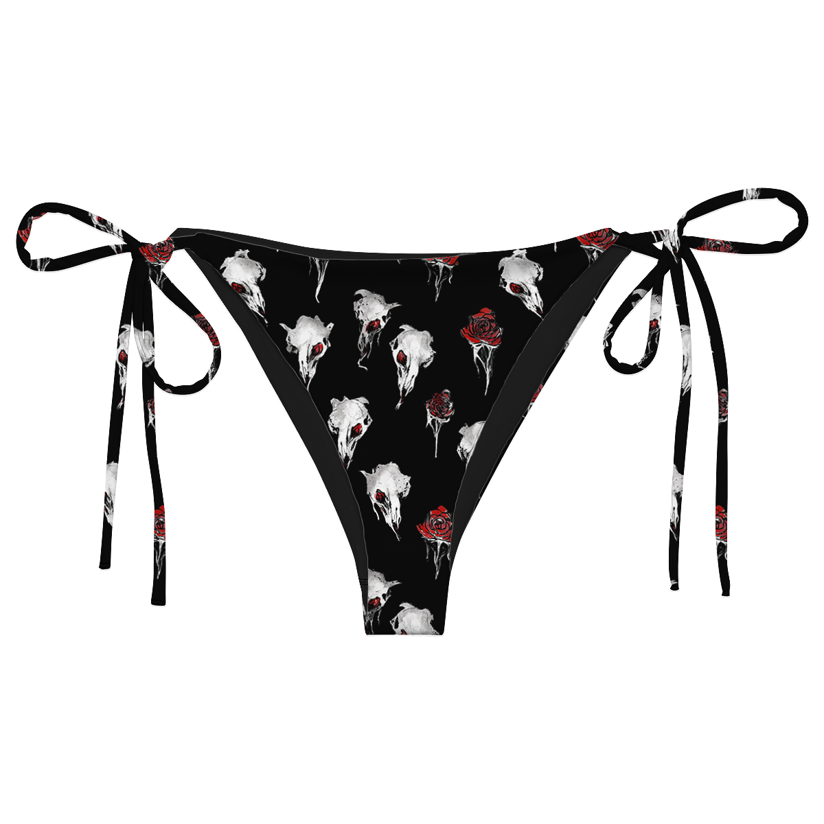 "Dead Roses Never Fade" String Bikini Bottom