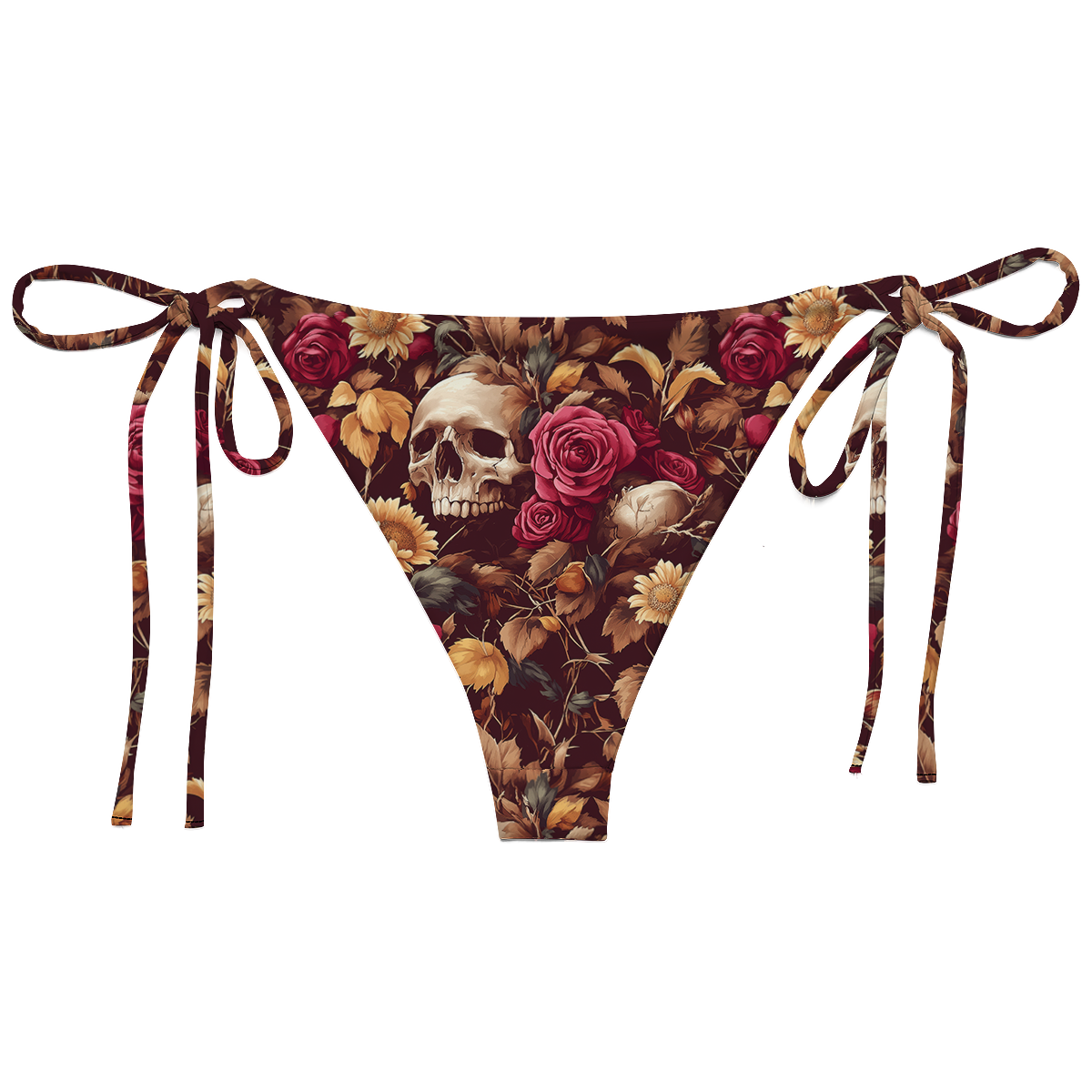 "Memento Bloom" String Bikini Bottom