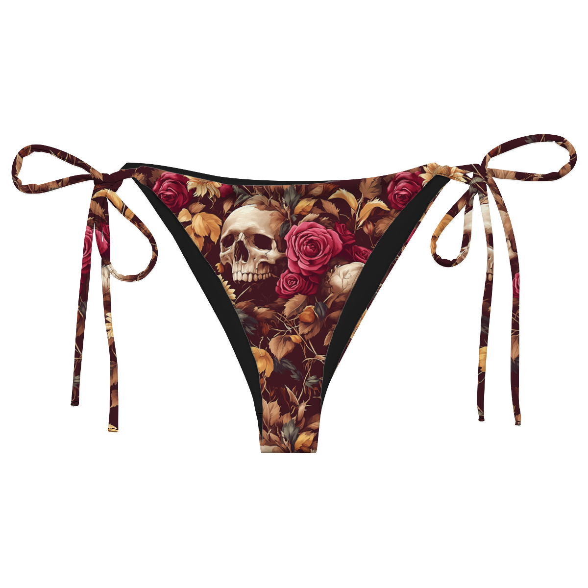 "Memento Bloom" String Bikini Bottom