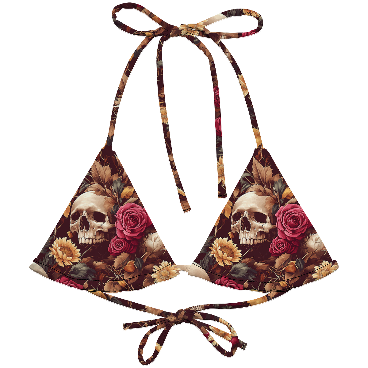"Memento Bloom" String Bikini Top